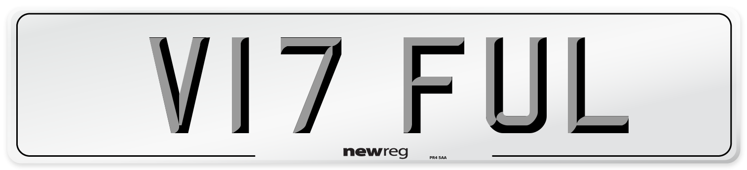V17 FUL Number Plate from New Reg